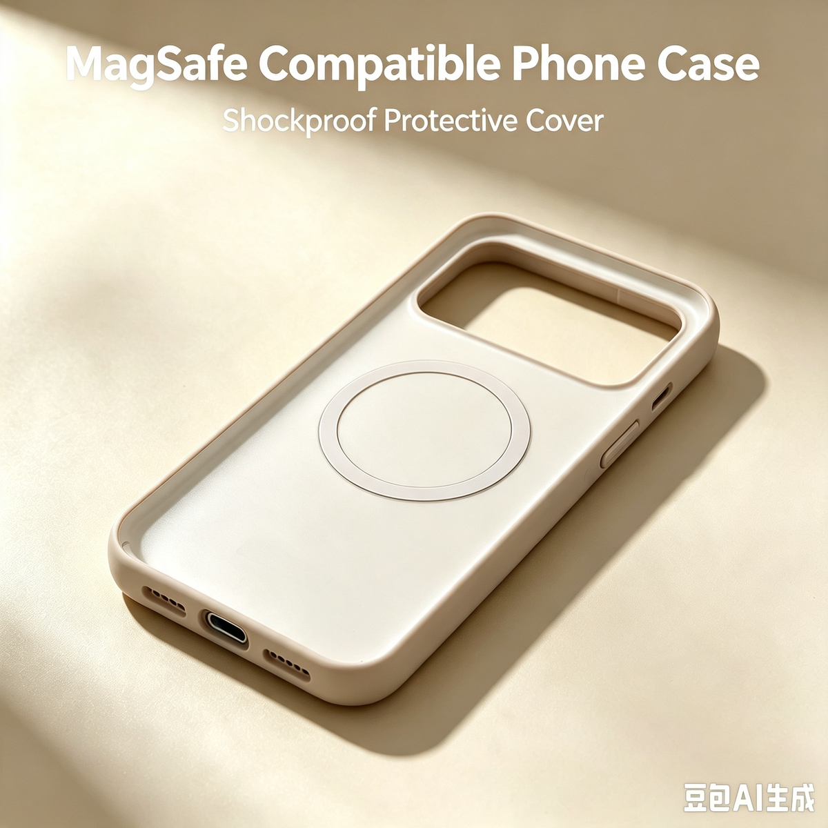 Slim Built-in Magnet Cell Phone Case, Soft Silicone Bumper Anti-Fingerprint Phone Cover for Daily Use