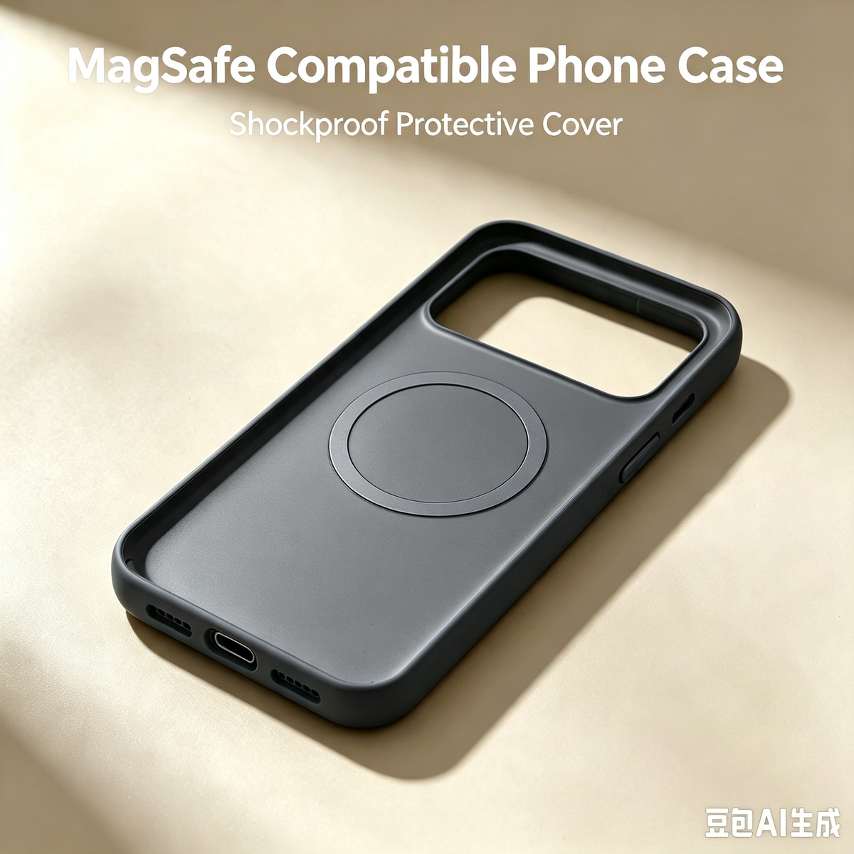 Slim Built-in Magnet Cell Phone Case, Soft Silicone Bumper Anti-Fingerprint Phone Cover for Daily Use