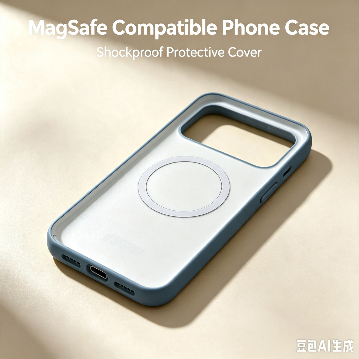 Slim Built-in Magnet Cell Phone Case, Soft Silicone Bumper Anti-Fingerprint Phone Cover for Daily Use