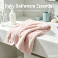 Lightweight Plush Bath Hand Towel, Quick Drying Soft Towel for Skincare Routine & Outdoor Travel