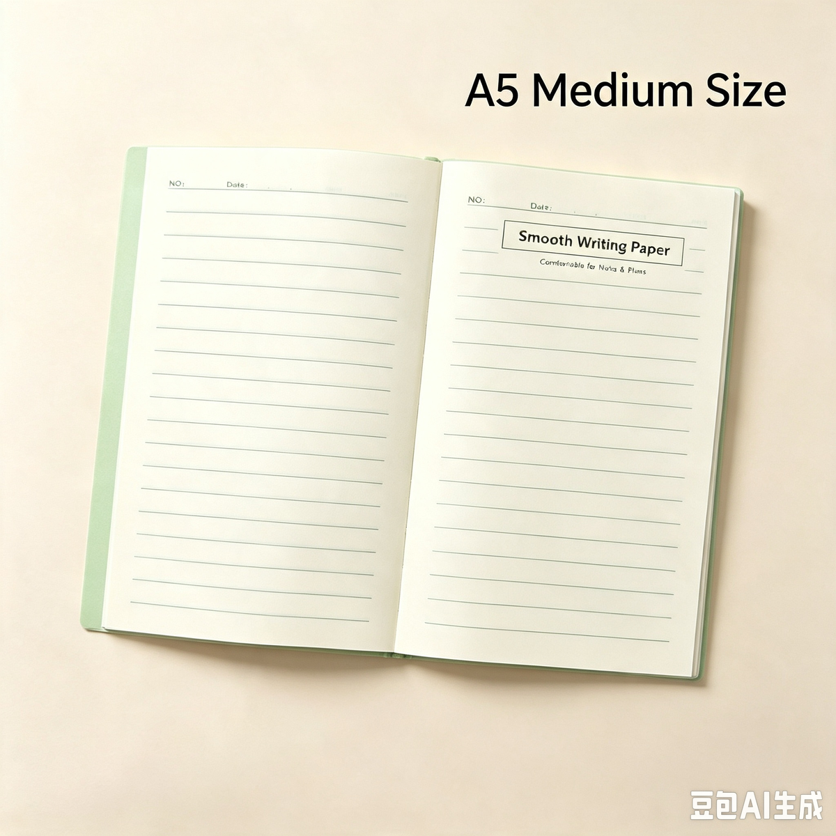 Plain Lined Daily Planner Notebook, Premium Smooth Writing Paper Notebook for Students & Office Staff