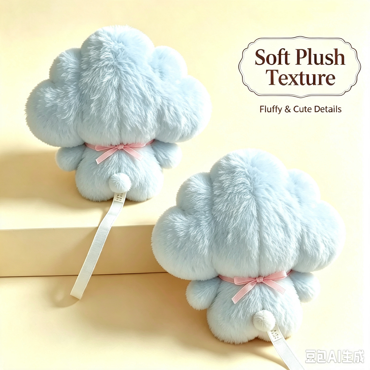 Multi-Color Soft Fuzzy Plush Bag Ornament, Flower Head Plush Keychain for Students & Casual Decor