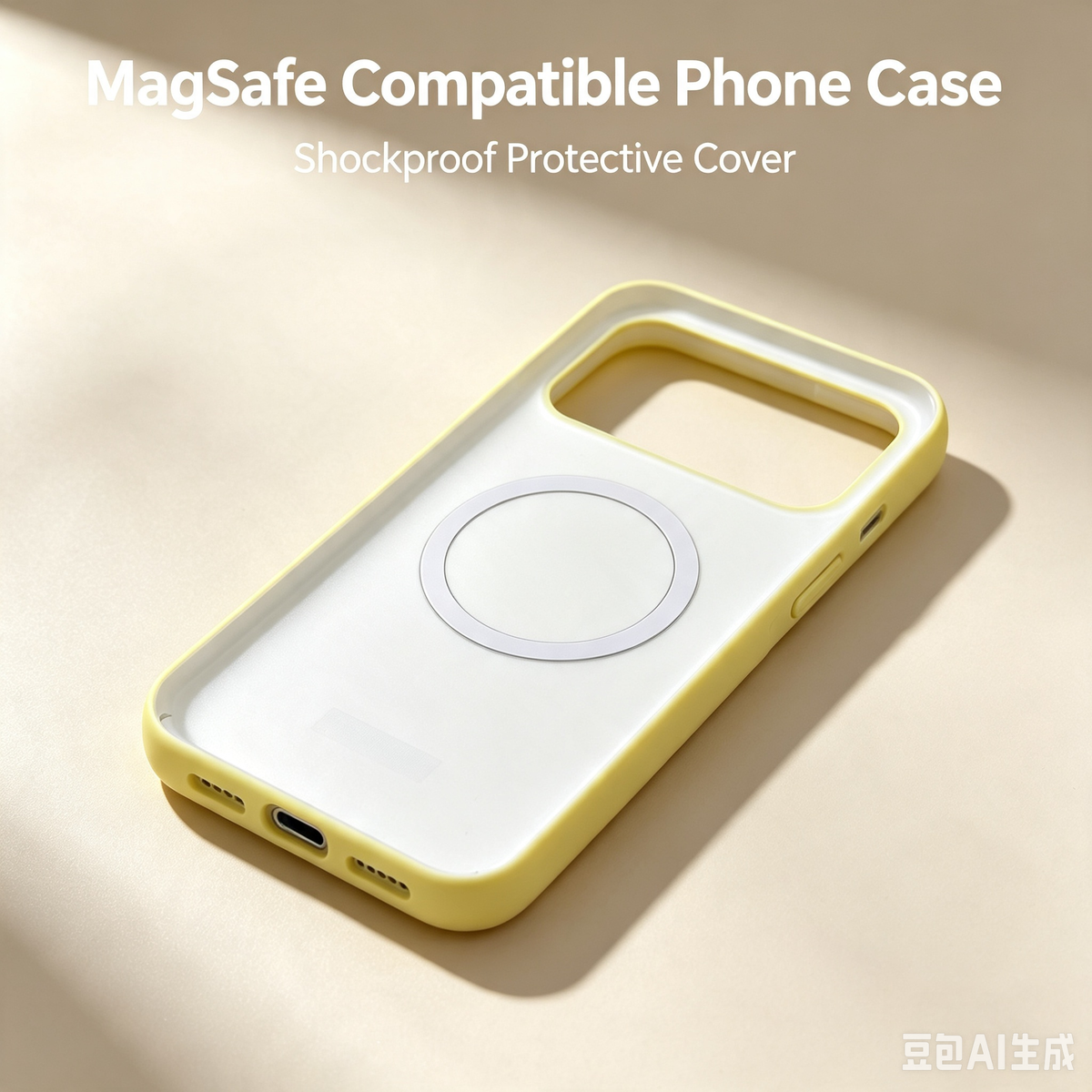 Slim Built-in Magnet Cell Phone Case, Soft Silicone Bumper Anti-Fingerprint Phone Cover for Daily Use