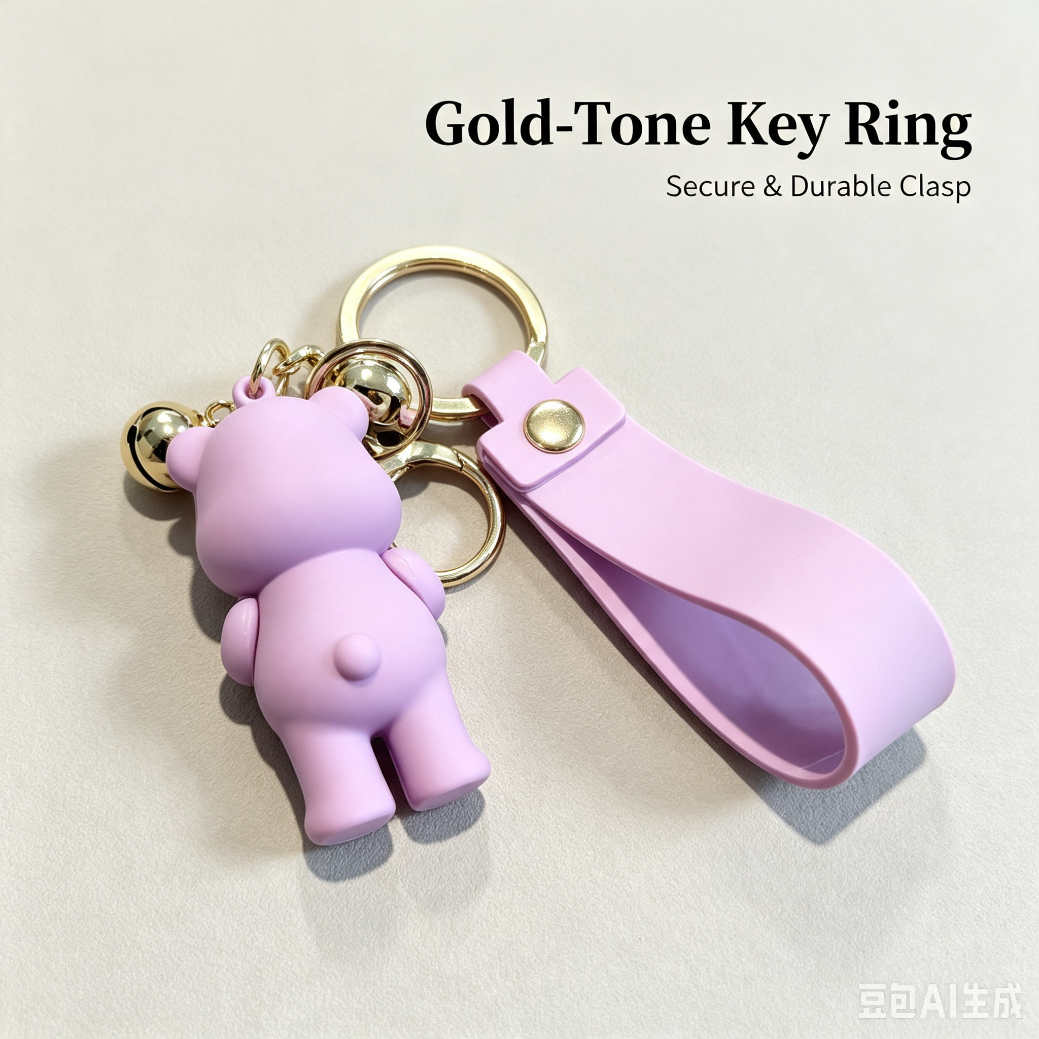Cute Bear Bag Charm – Stylish Key Holder & Decorative Accessory